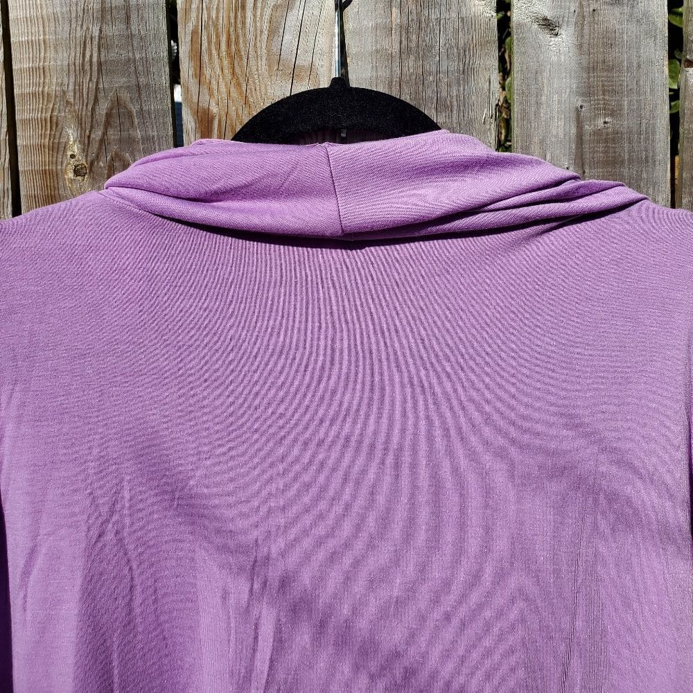 Purple Draped Front Tunic - Picture 4 of 8